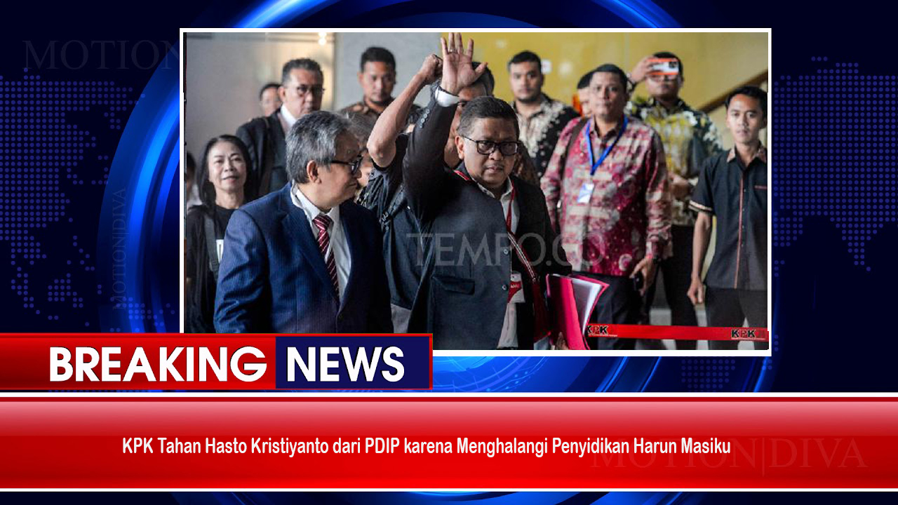 KPK Tahan Hasto Kristiyanto dari PDIP karena Menghalangi Penyidikan Harun Masiku